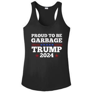 Trump 2024 Proud To Be Garbage Presidential Election Ladies PosiCharge Competitor Racerback Tank