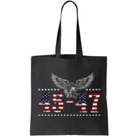 Trump 2024 President 45 and 47 American Flag Trump 2024 Tote Bag