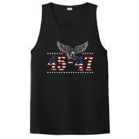 Trump 2024 President 45 and 47 American Flag Trump 2024 PosiCharge Competitor Tank