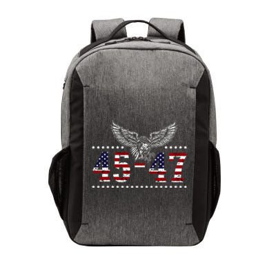 Trump 2024 President 45 and 47 American Flag Trump 2024 Vector Backpack