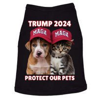 Trump 2024 Protect Our Pets Funny Eat Our Pets Cat Dog Maga Doggie Tank