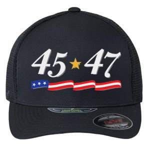 Trump 2024 President 45 47 Flexfit Unipanel Trucker Cap