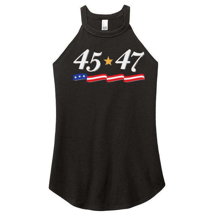 Trump 2024 President 45 47 Women's Perfect Tri Rocker Tank