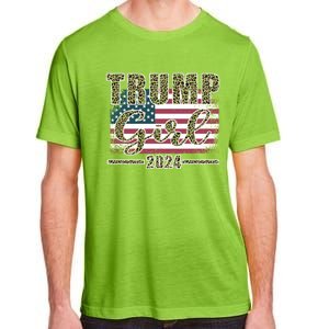 Trump 2024 Pro Trump Supporter Leopard Print Funny Gift Adult ChromaSoft Performance T-Shirt