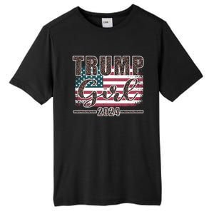 Trump 2024 Pro Trump Supporter Leopard Print Funny Gift Tall Fusion ChromaSoft Performance T-Shirt