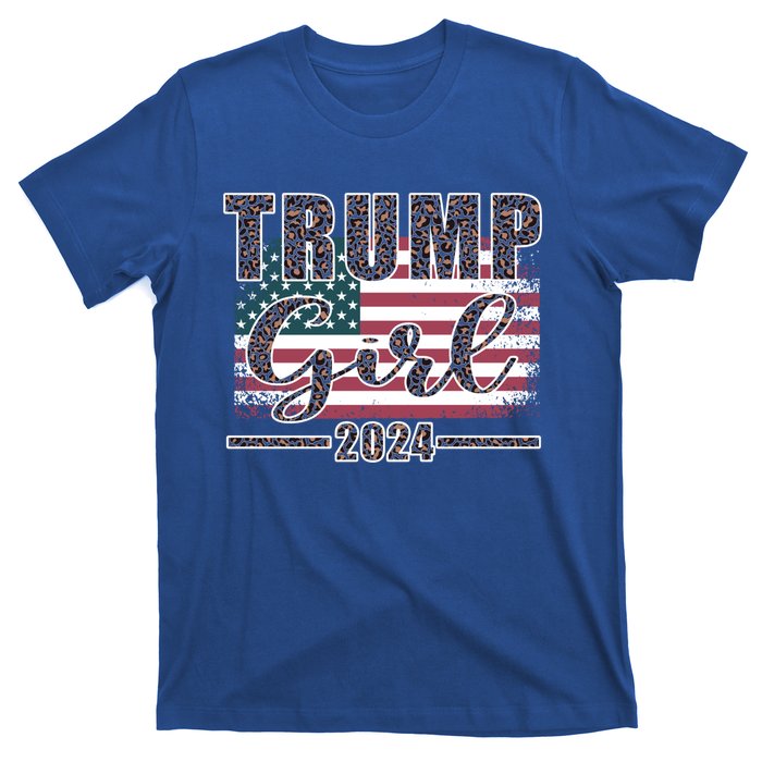 Trump 2024 Pro Trump Supporter Leopard Print Funny Gift T-Shirt