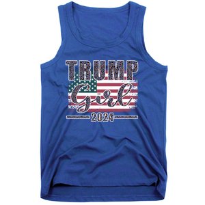 Trump 2024 Pro Trump Supporter Leopard Print Funny Gift Tank Top