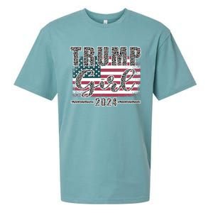 Trump 2024 Pro Trump Supporter Leopard Print Funny Gift Sueded Cloud Jersey T-Shirt