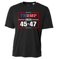 Trump 2024 President 45 47 Vintage American Flag Pro Trump Cooling Performance Crew T-Shirt