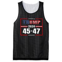 Trump 2024 President 45 47 Vintage American Flag Pro Trump Mesh Reversible Basketball Jersey Tank