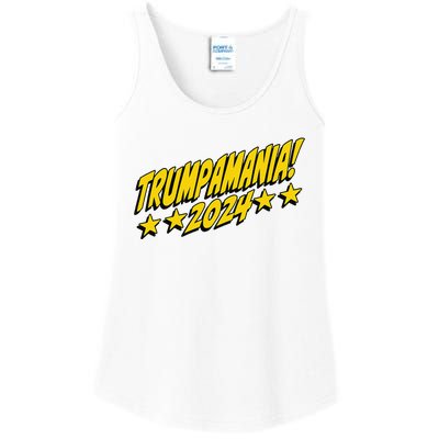 Trumpamania 2024 President Trump Fun Election Ladies Essential Tank