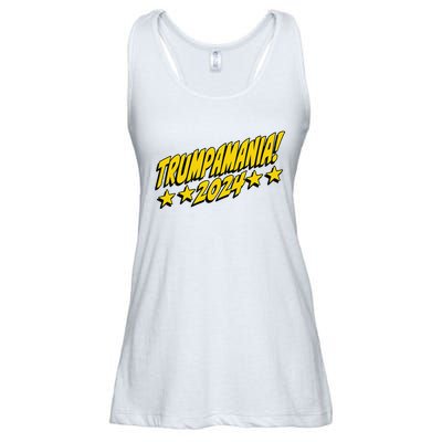 Trumpamania 2024 President Trump Fun Election Ladies Essential Flowy Tank