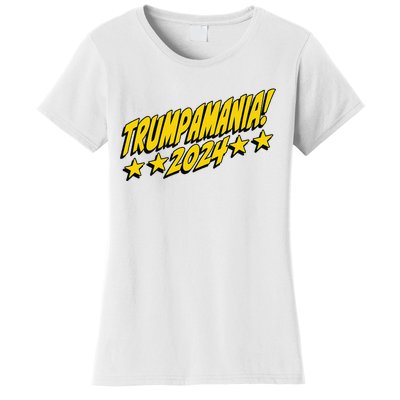 Trumpamania 2024 President Trump Fun Election Women's T-Shirt