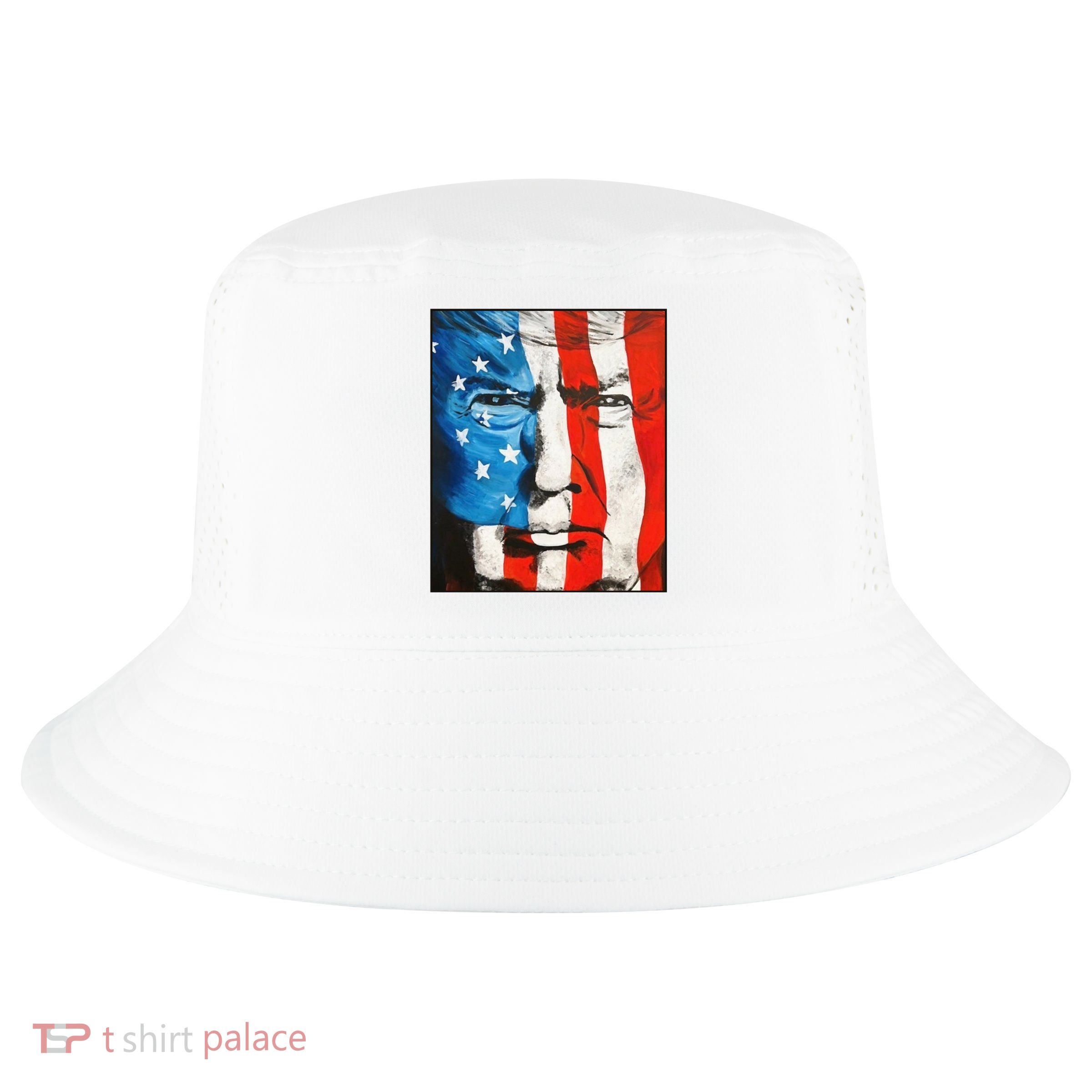 Trump 2024 Patriotic Flag Facepaint Donald Trump 4th Of July Cool Comfort Performance Bucket Hat