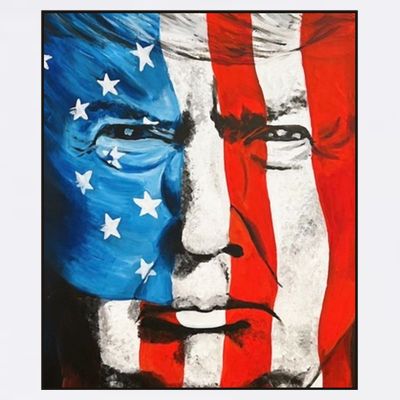 Trump 2024 Patriotic Flag Facepaint Donald Trump 4th Of July T-Shirt