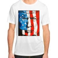 Trump 2024 Patriotic Flag Facepaint Donald Trump 4th Of July Adult ChromaSoft Performance T-Shirt