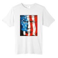 Trump 2024 Patriotic Flag Facepaint Donald Trump 4th Of July Tall Fusion ChromaSoft Performance T-Shirt