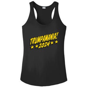 Trumpamania 2024 President Trump Fun Election Design Ladies PosiCharge Competitor Racerback Tank