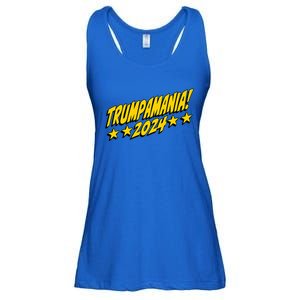 Trumpamania 2024 President Trump Fun Election Design Ladies Essential Flowy Tank