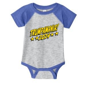 Trumpamania 2024 President Trump Fun Election Design Infant Baby Jersey Bodysuit