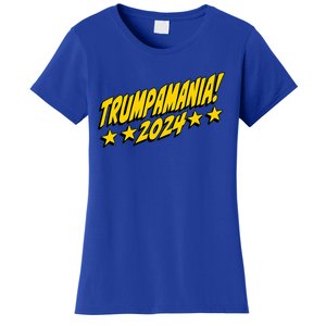 Trumpamania 2024 President Trump Fun Election Design Women's T-Shirt