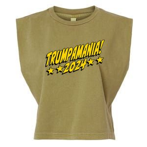 Trumpamania 2024 President Trump Fun Election Design Garment-Dyed Women's Muscle Tee