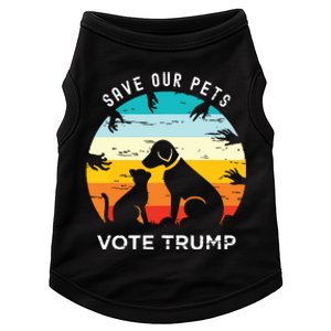 Trump 2024 President Save Our Pets Animals Dogs Cats Ducks Doggie Tank