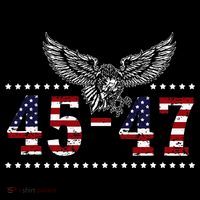Trump 2024 President 45 And 47 American Flag Trump 2024 Long Sleeve Shirt