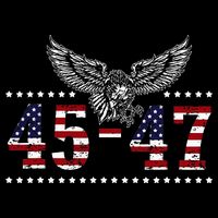 Trump 2024 President 45 And 47 American Flag Trump 2024 Backpack