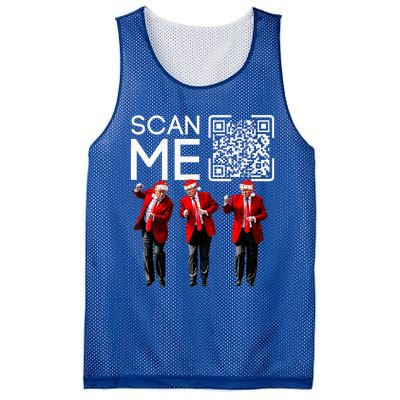 Trump 2024 Qr 4547 Funny Trump Dancing Code Mesh Reversible Basketball Jersey Tank