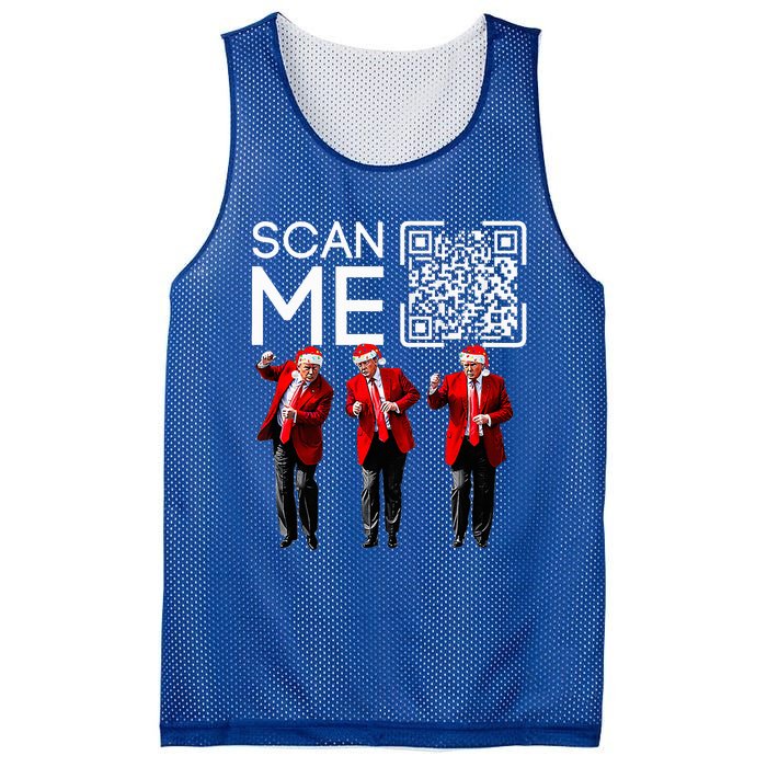 Trump 2024 Qr 4547 Funny Trump Dancing Code Mesh Reversible Basketball Jersey Tank