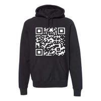 Trump 2024 Qr 4547 Trump Dancing Code Premium Hoodie