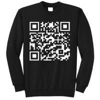 Trump 2024 Qr 4547 Trump Dancing Code Tall Sweatshirt