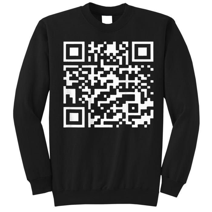 Trump 2024 Qr 4547 Trump Dancing Code Tall Sweatshirt