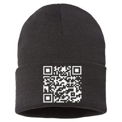 Trump 2024 Qr 4547 Trump Dancing Code Sustainable Knit Beanie