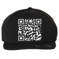 Trump 2024 Qr 4547 Trump Dancing Code Wool Snapback Cap