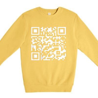 Trump 2024 Qr 4547 Trump Dancing Code Premium Crewneck Sweatshirt