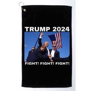 Trump 2024pennsylvania Rally Fight Fight Fight Platinum Collection Golf Towel