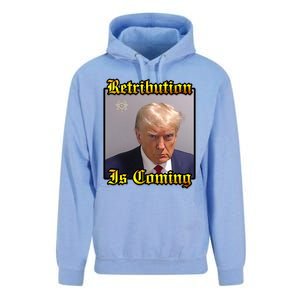 Trump 2024 Retribution Is Coming Unisex Surf Hoodie