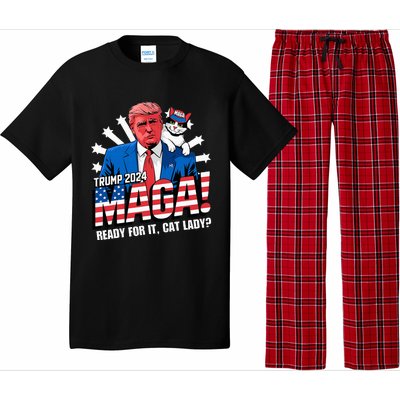 Trump 2024 Ready For It Cat Lady Maga Pajama Set