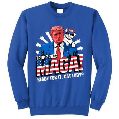 Trump 2024 Ready For It Cat Lady Maga Sweatshirt