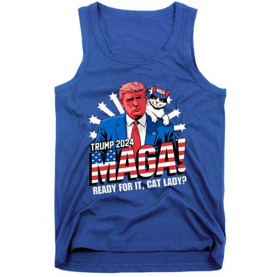 Trump 2024 Ready For It Cat Lady Maga Tank Top