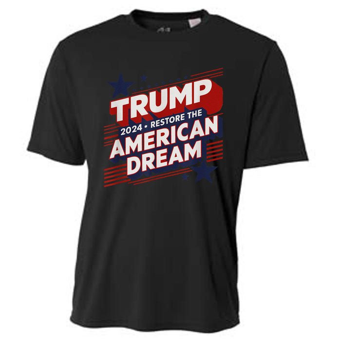 Trump 2024 Restore American Dream Cooling Performance Crew T-Shirt