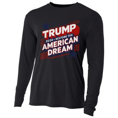 Trump 2024 Restore American Dream Cooling Performance Long Sleeve Crew