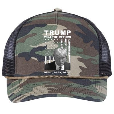 Trump 2024 Reelection Donald Patriotic 47th President Great Gift Retro Rope Trucker Hat Cap