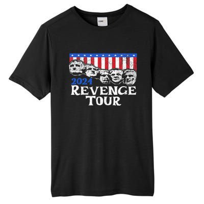 Trump 2024 Revenge Mount Rushmore Tall Fusion ChromaSoft Performance T-Shirt