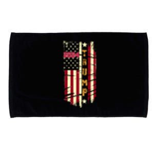 Trump 2024 Retro Flag Front And Back Microfiber Hand Towel