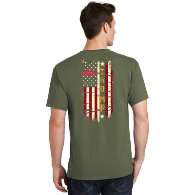 Trump 2024 Retro Flag Front And Back T-Shirt