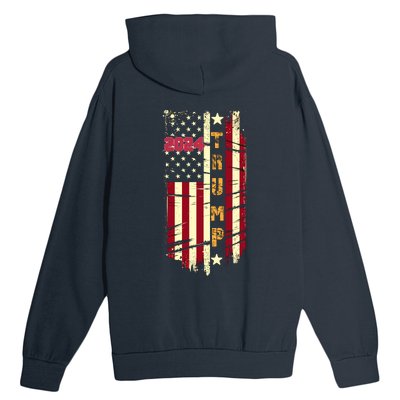 Trump 2024 Retro Flag Front And Back Urban Pullover Hoodie