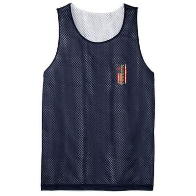 Trump 2024 Retro Flag Front And Back Mesh Reversible Basketball Jersey Tank